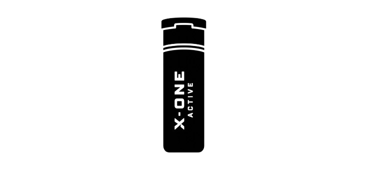 X-ONE Active pressure pod bola padel aluminium matte-black dengan aksen lime